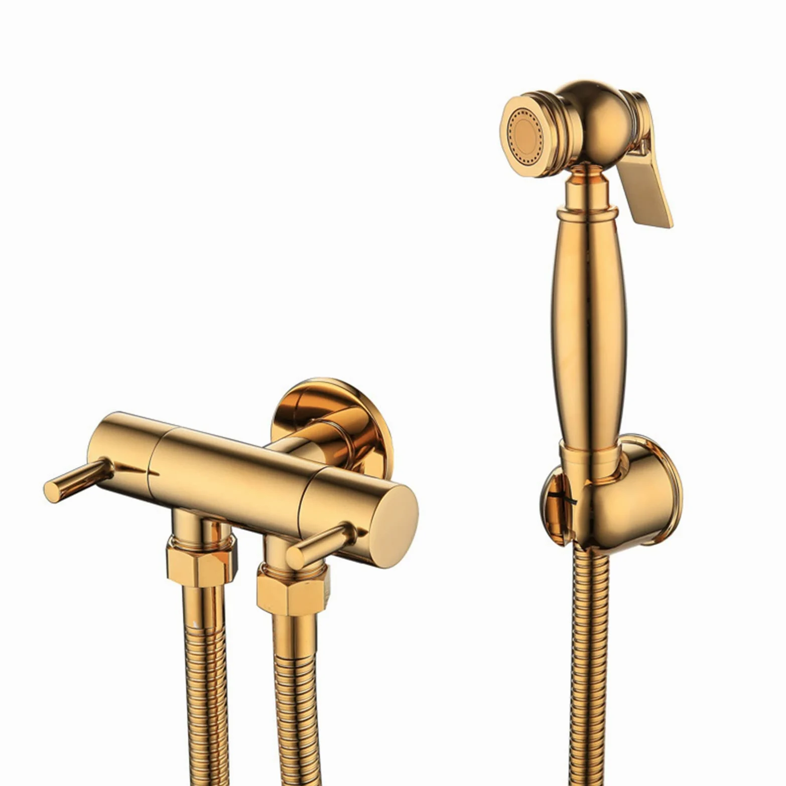 CMBSSTFC Hand-Bidet-Sprühgerät für die Toilette, Messing-Baby-Stoffwindel-Sprühset, Badezimmer-WC-Bidet-Aufsatz-Set zum Baden von Haustieren, Damenhygiene